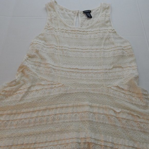 Torrid Lace Tiered Boho Ivory Top - Picture 1 of 4